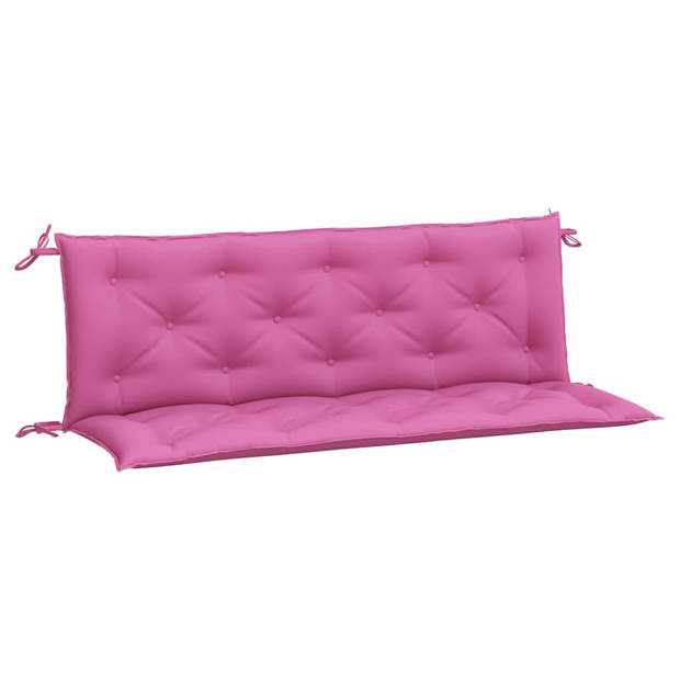 The Living Store Tuinbankkussens - 150 x 50 x 7 cm - Polyester - Roze