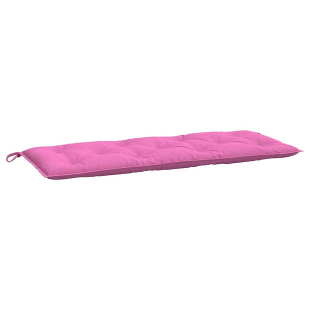 vidaXL Tuinbankkussens 2 st 120x50x7 cm stof roze