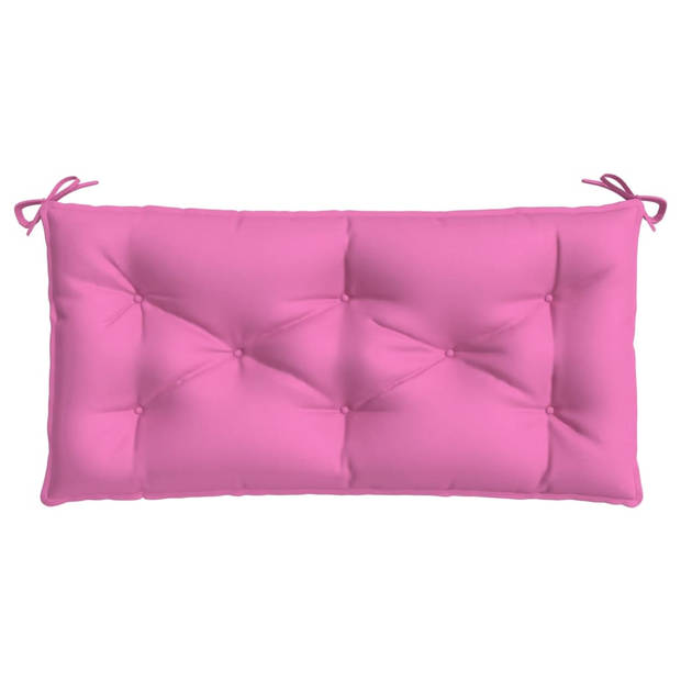 The Living Store Tuinbankkussens - polyester - 100x50x7cm - roze