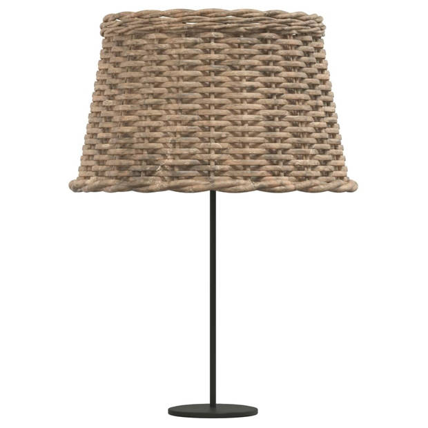 The Living Store Lampenkap Ø45x28 cm wicker bruin - Lampenkap