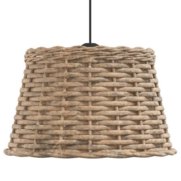 vidaXL Plafondlampenkap Ø38x23 cm wicker bruin