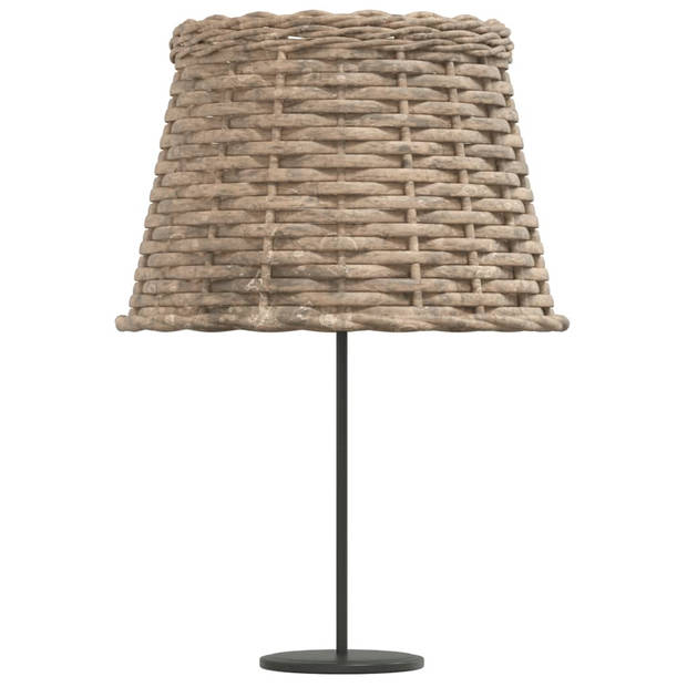 The Living Store Wicker Lampenkap - Ø25 x 17 cm - Bruin - Multifunctioneel