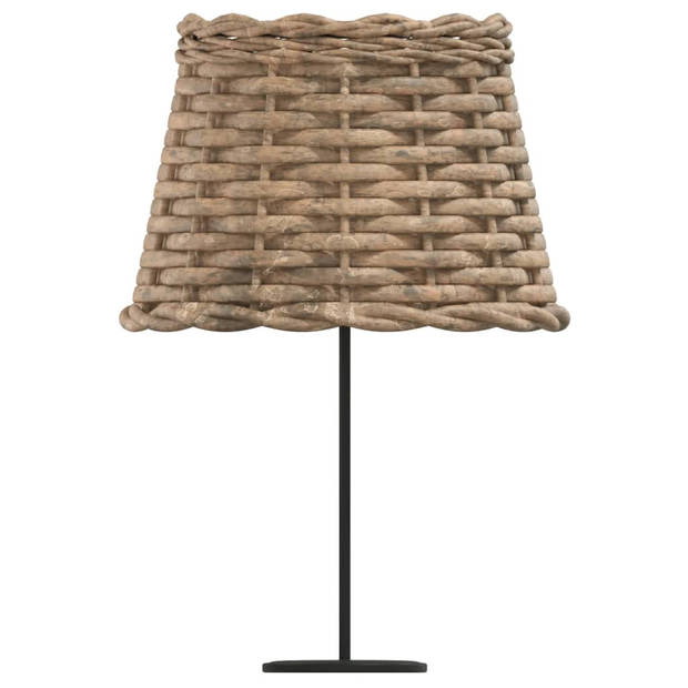 The Living Store Wicker Lampenkap - Ø20 x 15 cm - Bruin