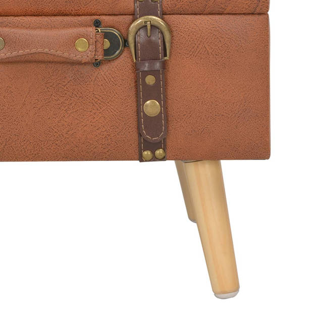 The Living Store Kruk Krukken - 40 x 33 x 33 cm - Tan