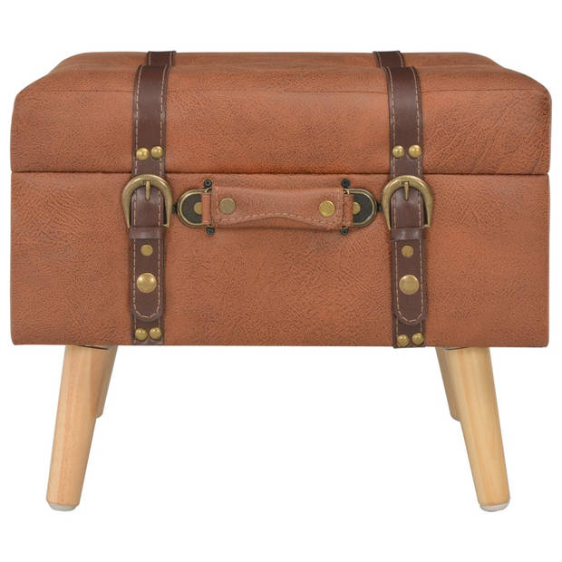 The Living Store Kruk Krukken - 40 x 33 x 33 cm - Tan