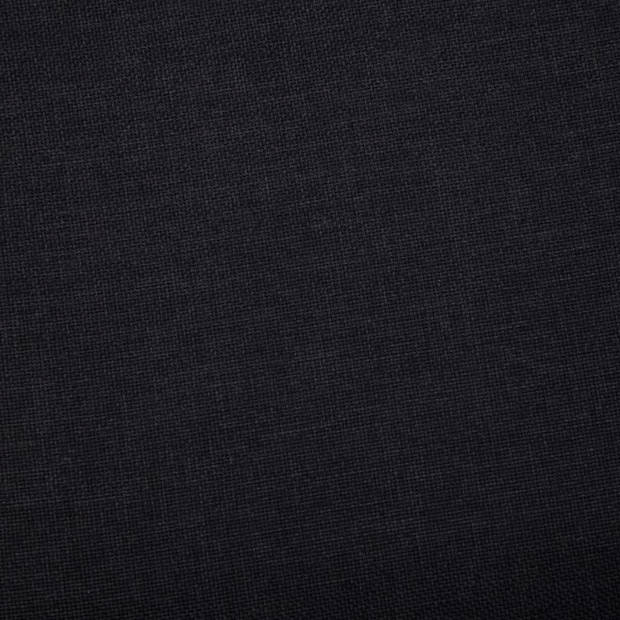 vidaXL Bankje met opbergvak 116 cm polyester zwart