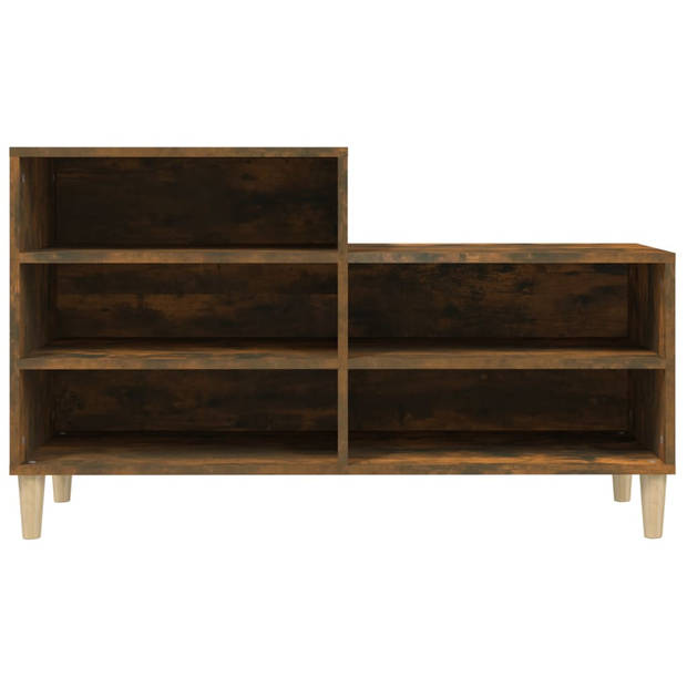 The Living Store Schoenenkast - Smoked Oak - 102 x 36 x 60 cm - Duurzaam bewerkt hout