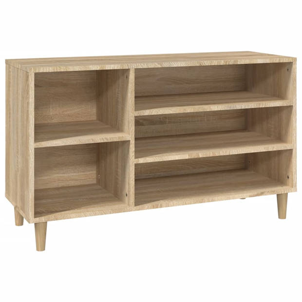 The Living Store Schoenenkast - Sonoma eiken - 102 x 36 x 60 cm - Stabiel materiaal