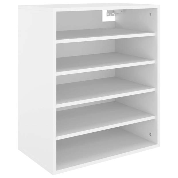 The Living Store Schoenenkast - 60 x 35 x 70 cm - wit - spaanplaat