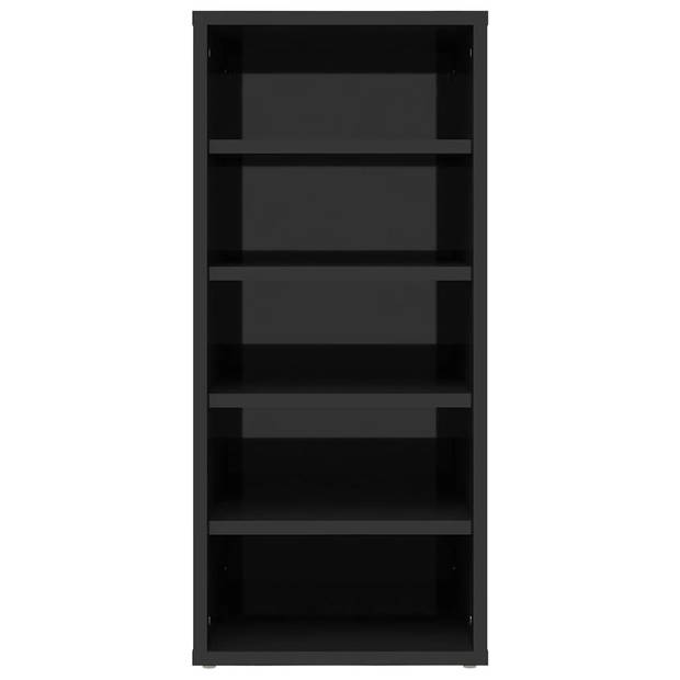 The Living Store Schoenenkast - 31.5 x 35 x 70 cm - Hoogglans zwart