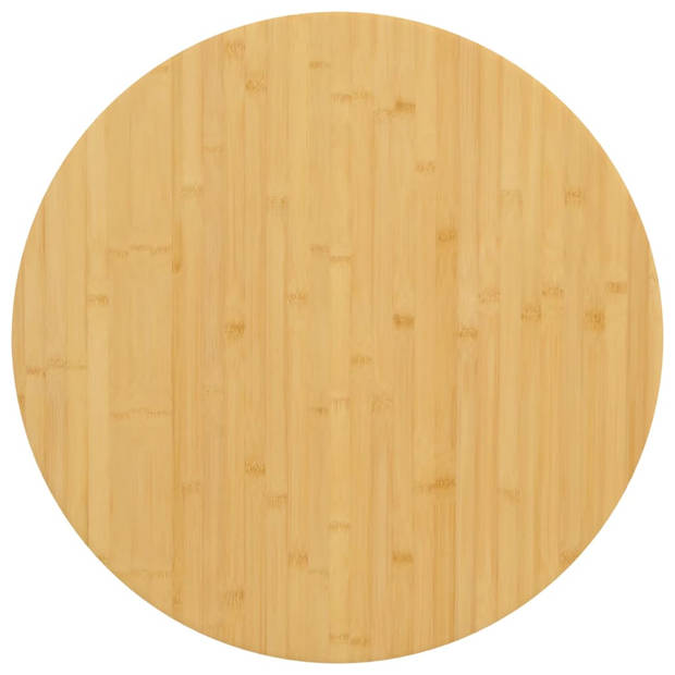 The Living Store Tafelblad bamboe - 90 x 4 cm - duurzaam materiaal