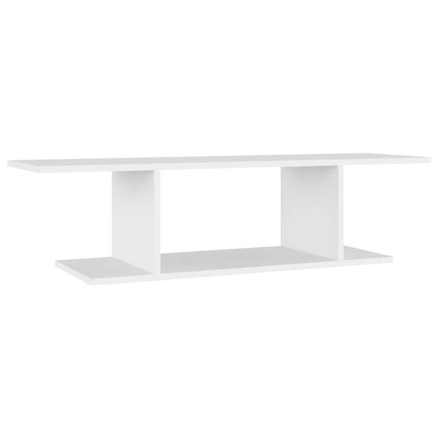 The Living Store TV-meubel - televisiewandkast wit 103x30x26.5cm