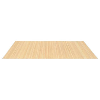 The Living Store Bamboe Tapijt - Naturel - 120 x 180 cm - Anti-slip onderkant