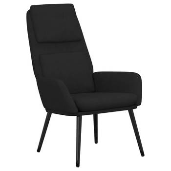 The Living Store fauteuil Comfort - 70 x 77 x 98 cm - zwart stof