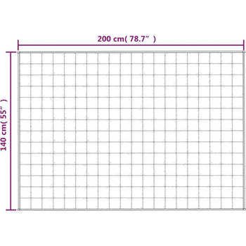 The Living Store Verzwaringsdeken - Katoen - Hypoallergeen - 140x200 cm - 10 kg