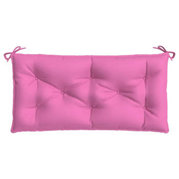 The Living Store tuinbankkussen - Polyester - 110x50x7cm - Roze