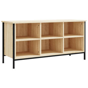 The Living Store Schoenenkast - Sonoma Eiken - 100 x 35 x 50 cm - Ruimtebesparend