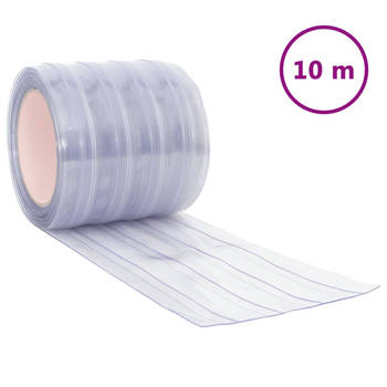 The Living Store Transparant PVC Deurgordijn - 200 mm x 1.6 mm - Duurzaam materiaal