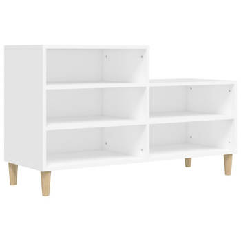 The Living Store Schoenenkast - - Meubel - 102 x 36 x 60 cm - Houten poten