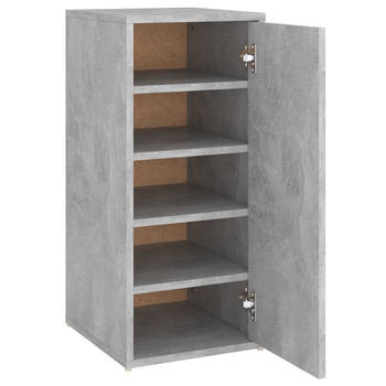 The Living Store Schoenenkast - Betongrijs - 32 x 35 x 70 cm - Duurzaam en Stevig