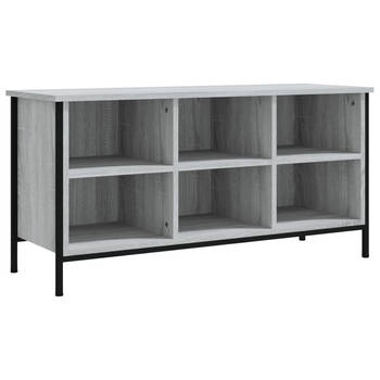 The Living Store Schoenenkast - schoenenkast - Afmetingen- 100 x 35 x 50 cm - Kleur- grijs sonoma eiken