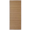 The Living Store Bamboe Mat - Bruin - 80 x 200 cm - PVC Anti-Slip - Polypropyleen Randen