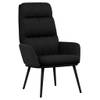 The Living Store Relaxstoel - Fauteuil - Zwart - 70 x 77 x 98 cm - Stevig en comfortabel