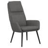 The Living Store Fauteuil - Dik gevoerd - Zacht aanvoelende stof - Metalen frame - Lichtgrijs - 70 x 77 x 98 cm