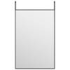 The Living Store Deurspiegel - Zwarte Aluminium Frame - 40 x 60 cm - Verstelbaar