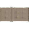 The Living Store Stoelkussens Oxford - 100 x 50 x 3 cm - Taupe - Waterafstotend