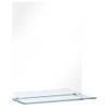 The Living Store Wandspiegel Minimalistisch Gehard Glas - 50 x 70 cm - Met Schap