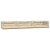 The Living Store Palletkussens - Polyester - 120 x 80 x 12 cm - Beige