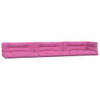 The Living Store Palletkussens - Polyester - 120 x 80 x 12 cm - Roze