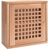 The Living Store Wandkast - - Hout - 42x18x42 cm - Massief walnotenhout