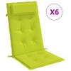 The Living Store Hoge rugleuning stoelkussen - 120 x 50 x 3 cm - Houd het comfortabel en stijlvol buiten