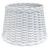 The Living Store Wicker Plafondlamp - Ø40 x 26 cm - Wit