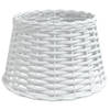 The Living Store Wicker Lampenkap - Plafond- en Tafellamp - Ø38 x 23 cm - Wit