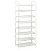 The Living Store Schoenenrek - Minimalistisch - Opbergoplossing - 60 x 28 x 140 cm - Zilver