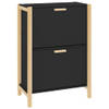 The Living Store Schoenenkast - Elegant - 57.5 x 33 x 80 cm - Zwart