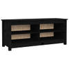 The Living Store Schoenenbank - Grenenhout - 110 x 38 x 45.5 cm - Zwart