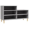 The Living Store Schoenenkast - Grijs Sonoma Eiken - 102 x 36 x 60 cm - Duurzaam materiaal