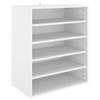 The Living Store Schoenenkast - 60 x 35 x 70 cm - wit - spaanplaat