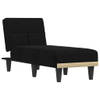 The Living Store Verstelbare Chaise Longue - Zwart - 55 x 140 x 70 cm - Comfortabele en Stabiele Ligstoel