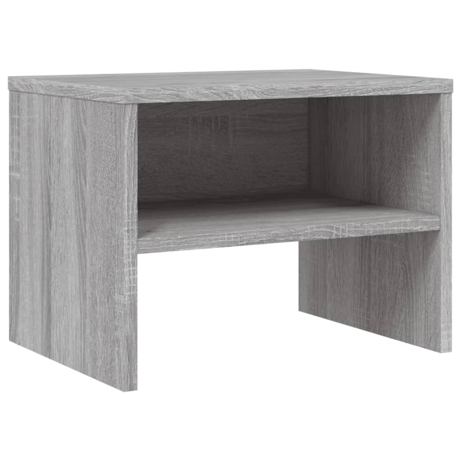 The Living Store Nachtkastje Sonoma Eiken - 40x30x30 cm - Duurzaam bewerkt hout
