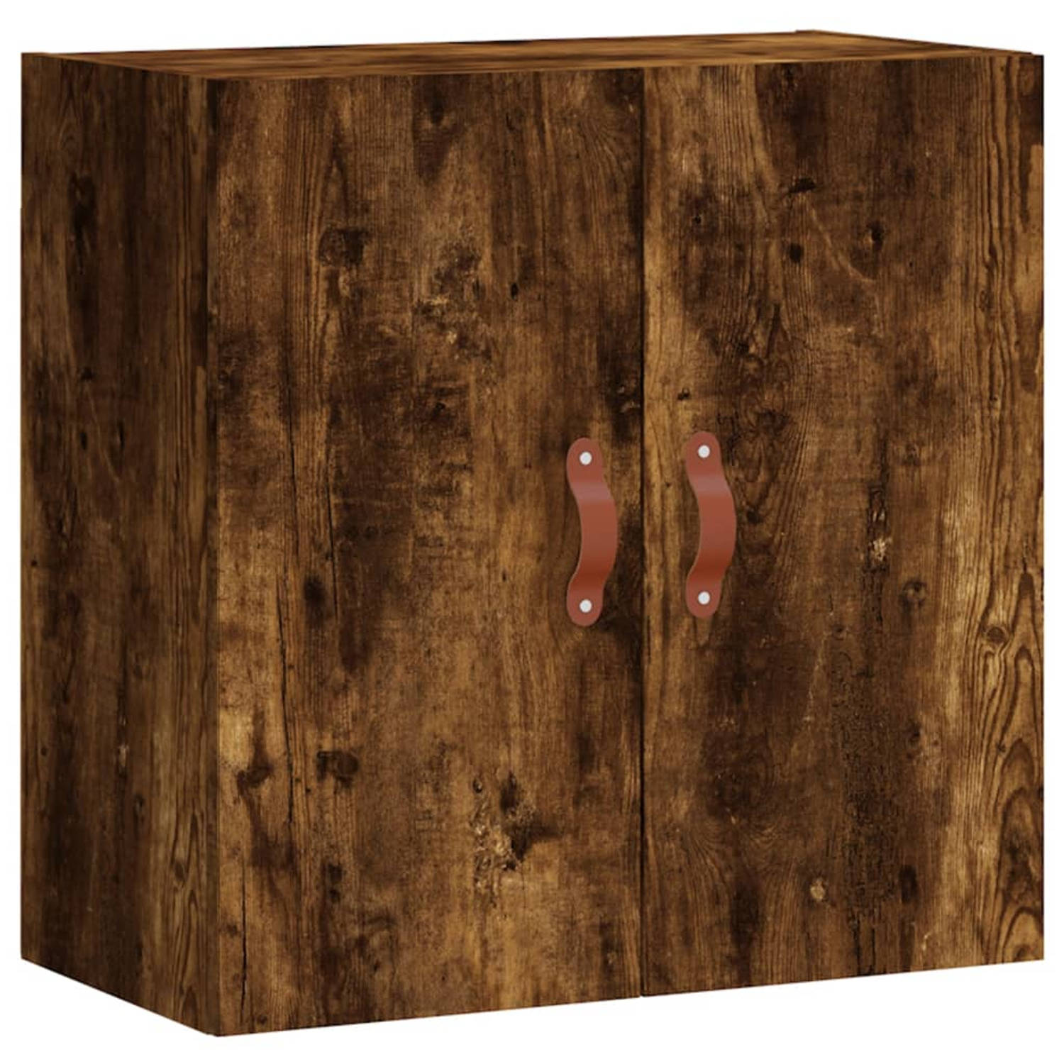The Living Store Zwevende Wandkast - Smoked Oak - 60 x 31 x 60 cm - Duurzaam bewerkt hout