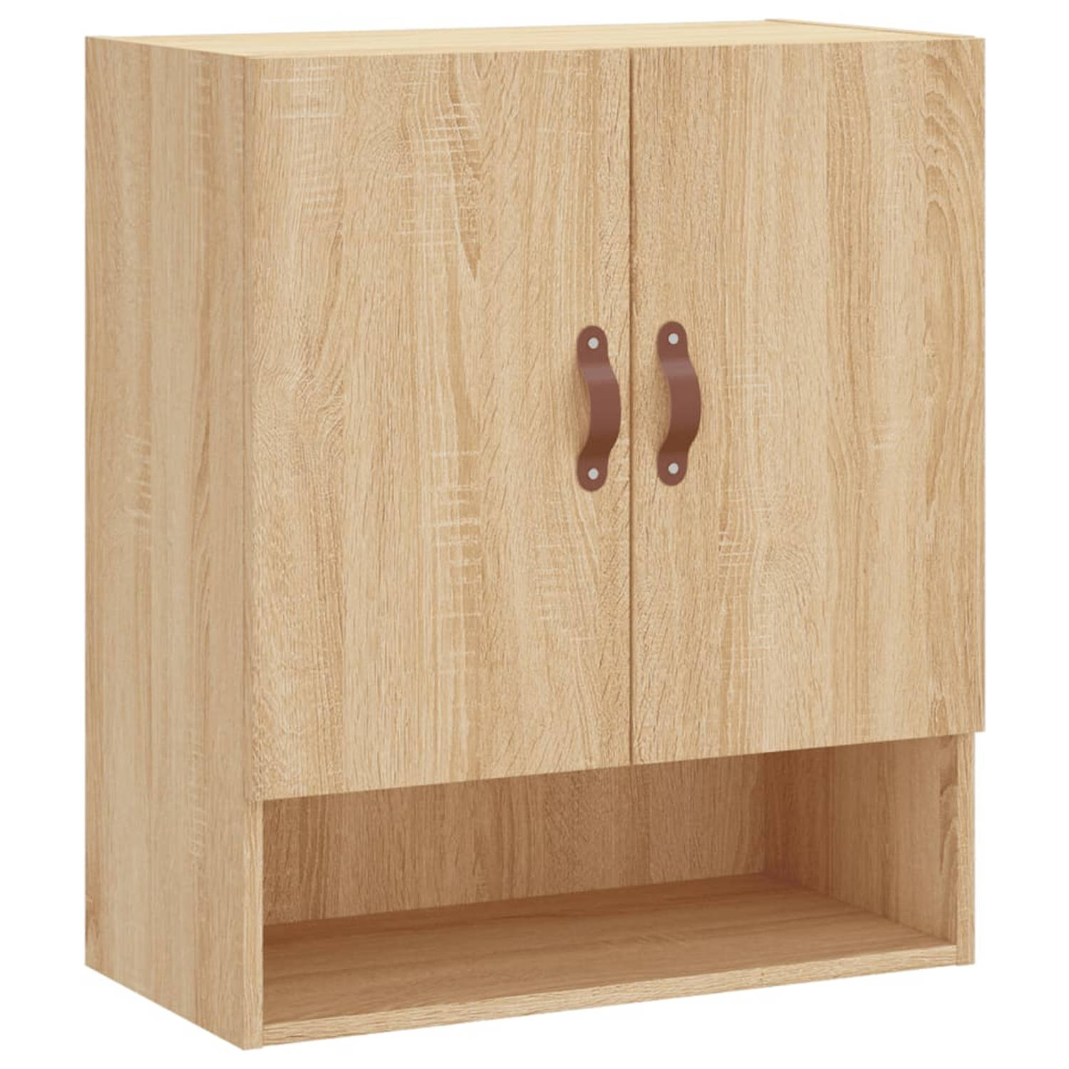 The Living Store Zwevende Wandkast - Sonoma Eiken - 60 x 31 x 70 cm - Duurzaam Hout