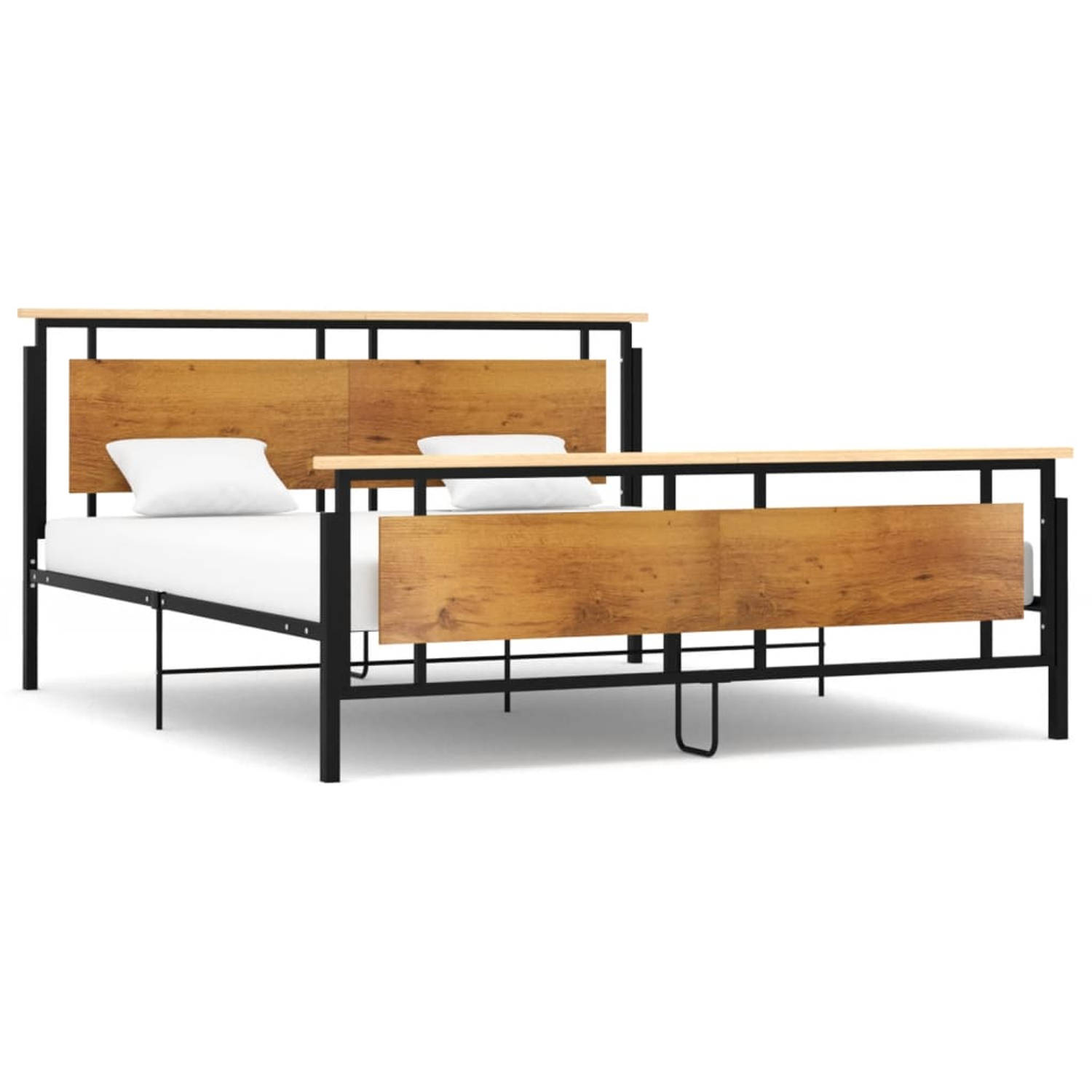 The Living Store Bedframe metaal 180x200 cm - Bedframe - Bedframe - Bed Frame - Bed Frames - Bed - Bedden - Metalen Bedframe - Metalen Bedframes - 2-persoonsbed - 2