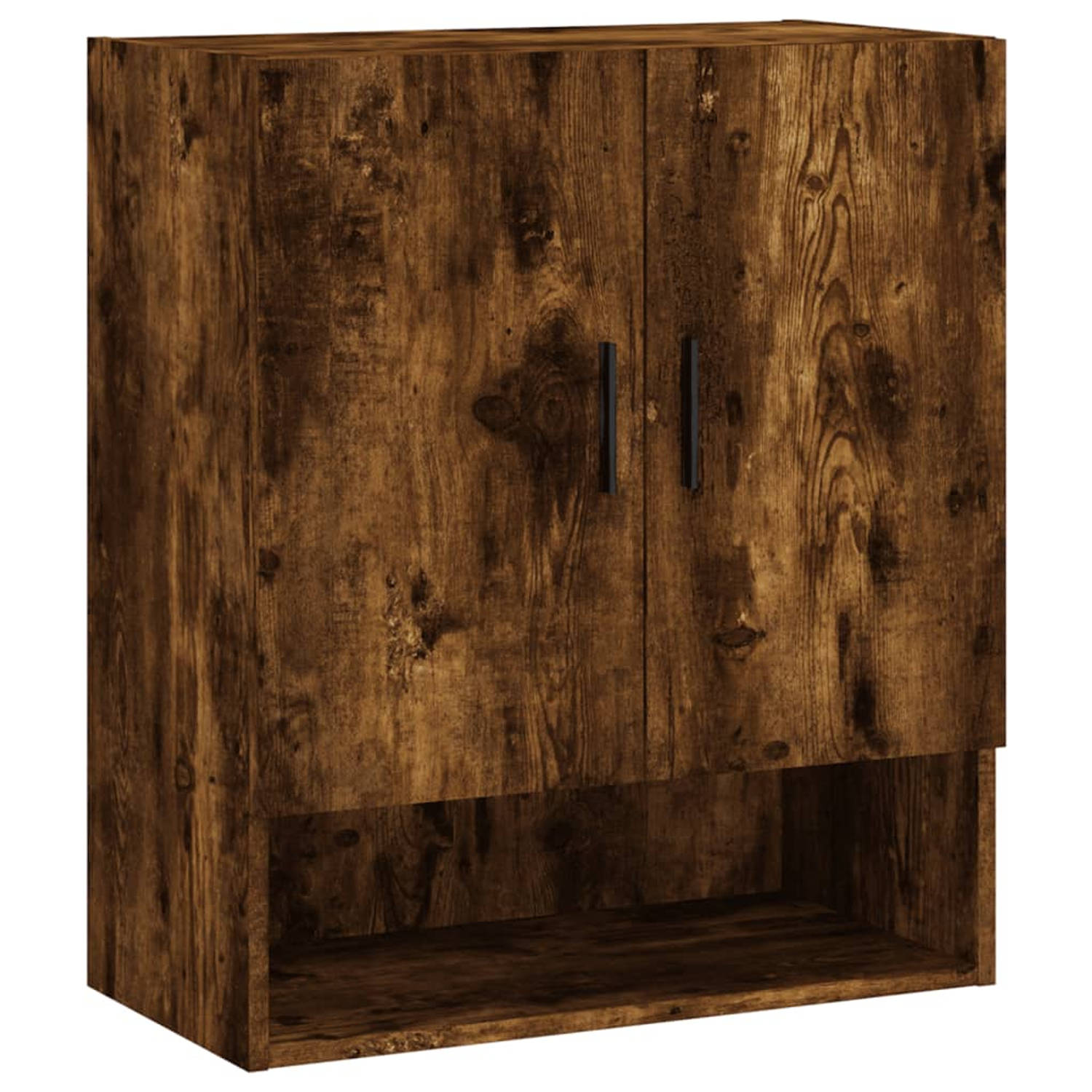 The Living Store Wandkast Smoked Oak 60 x 31 x 70 cm Duurzaam houten tv-meubel