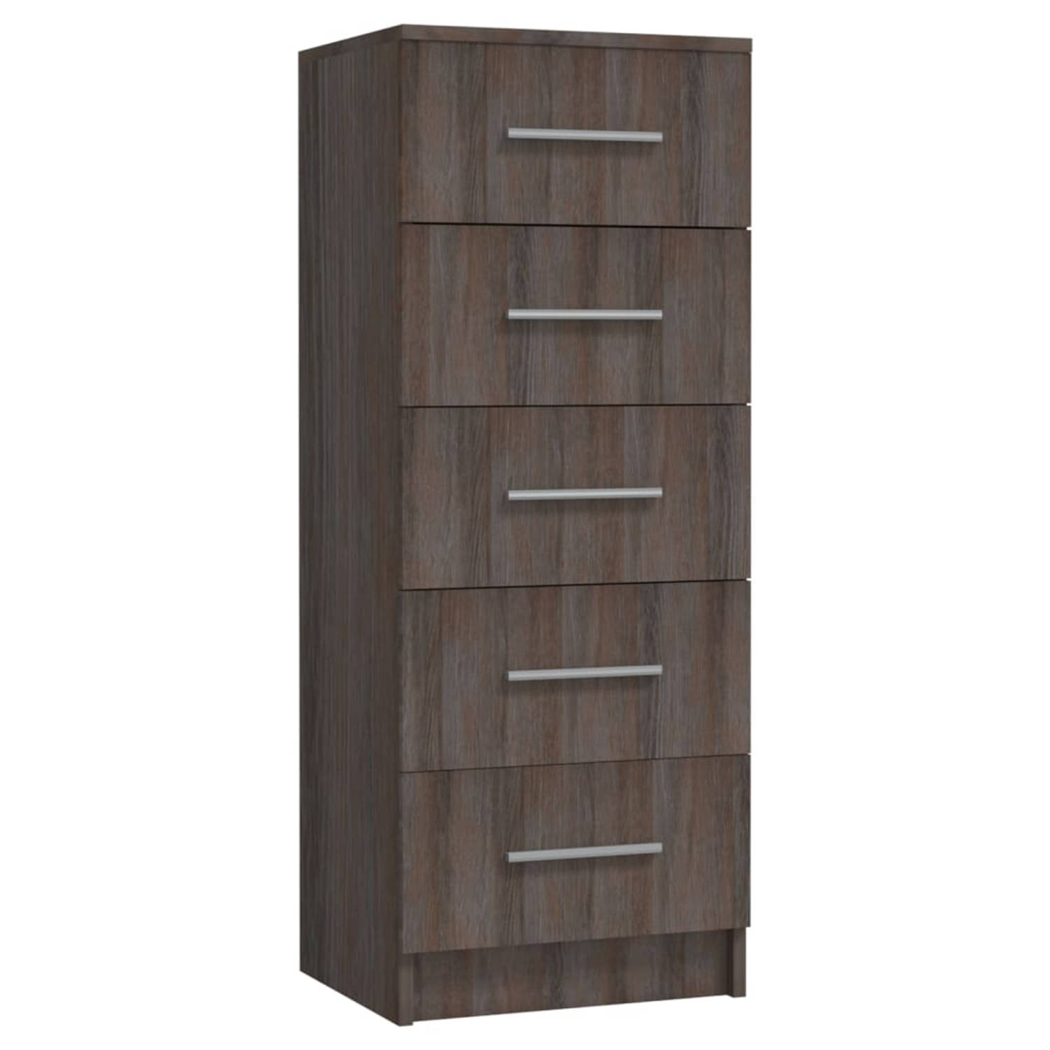 The Living Store Ladekast - Sonoma eiken - 41x35x106cm - Bewerkt hout