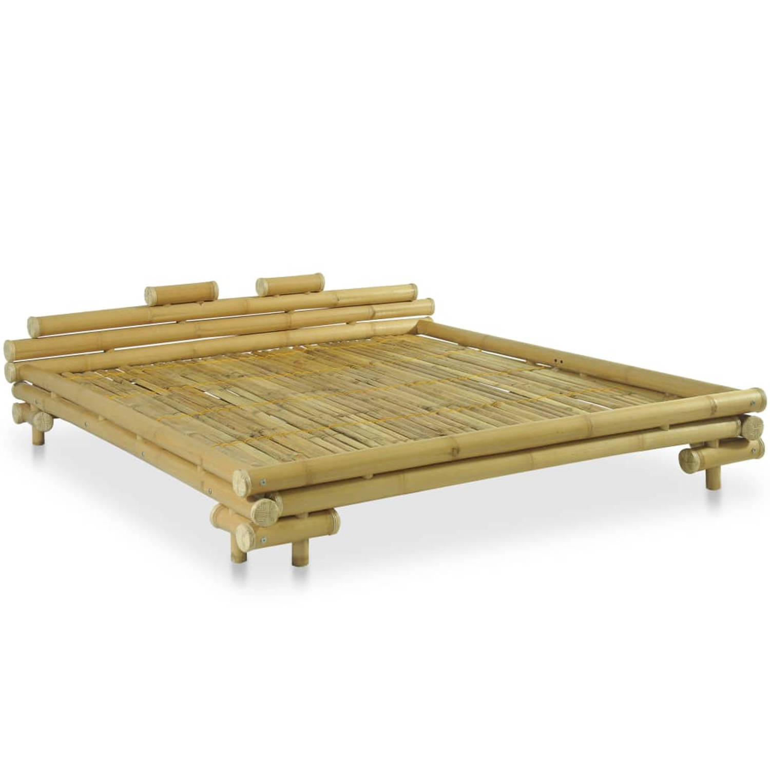 The Living Store Bedframe bamboe 180x200 cm - Bed